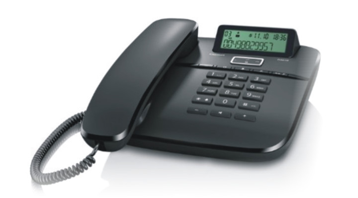 Telefono Fisso Con Segreteria Digitale E ID Chiamante – Vivavoce, Compatto E Facile Da Usare Per Casa E Ufficio (nero)