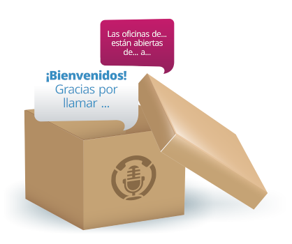 Caja de la que salen los mensajes